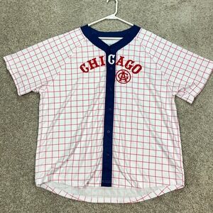 Chicago White Sox American Giants Baseball Jersey Shirt Men's XL Red Blue EUC‎